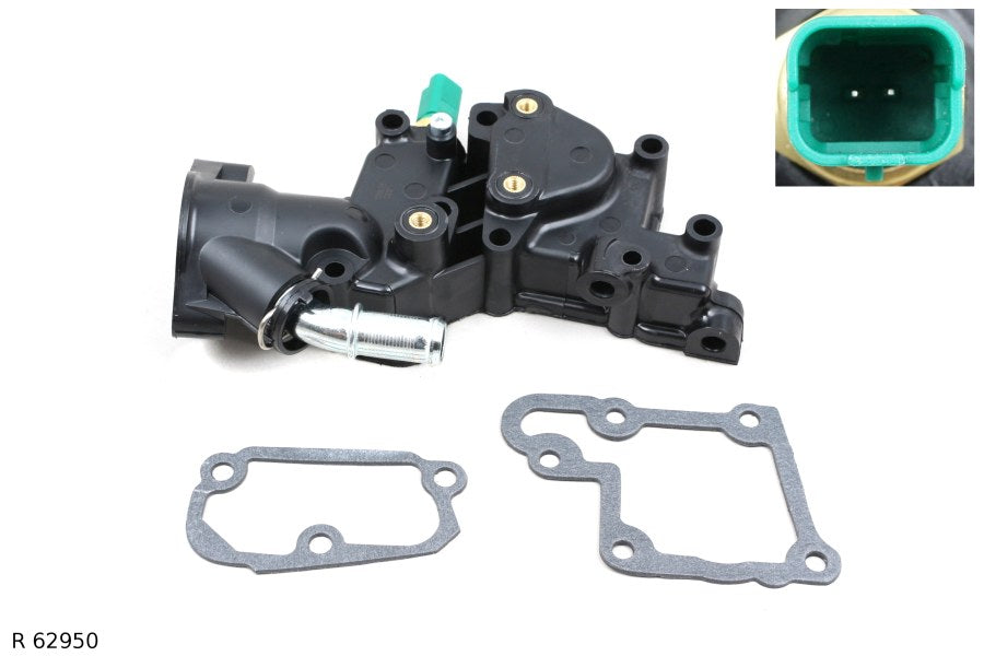 Boîtier de thermostat — Citroën et Peugeot 1.4 TU à partir de 2001, pour montage sur support en aluminium — R 62950 — vue 1