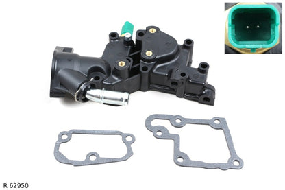 Boîtier de thermostat — Citroën et Peugeot 1.4 TU à partir de 2001, pour montage sur support en aluminium — R 62950 — vue 1