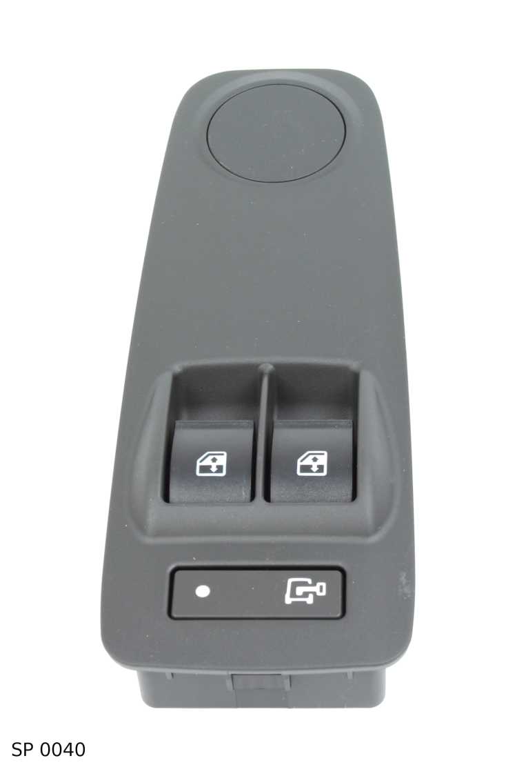 Commande de lève-vitre électrique — Peugeot Boxer — à partir de 2006 — côté gauche — lève-vitre et rétroviseurs — SP 0040 — vue 1