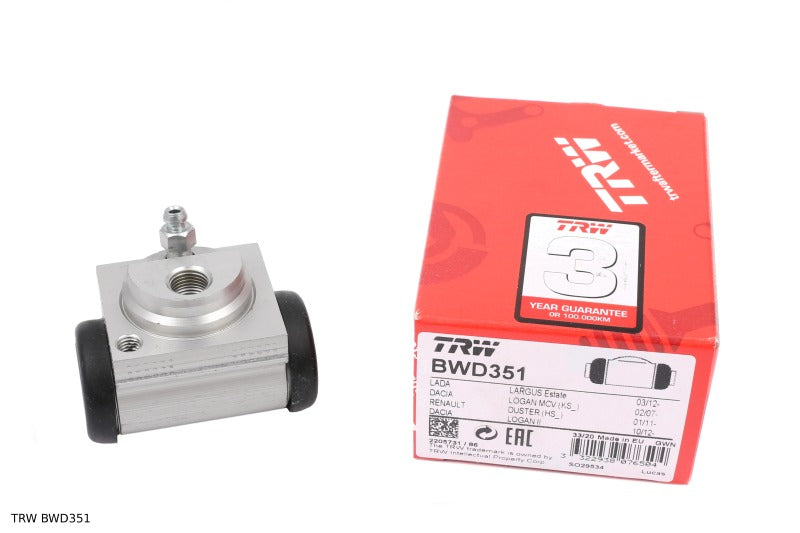 Cylindre de roue de frein — Dacia Duster / Logan / Sandero — aluminium — 19 mm — TRW BWD351 — vue 1