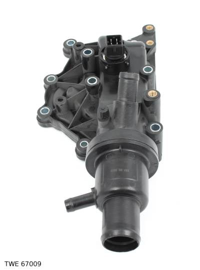 Thermostat de liquide de refroidissement — Renault Laguna — à partir de 2001 — 1.4 à 1.6 — 16 soupapes — 4 broches — 3 raccords — TWE 67009 — vue 3