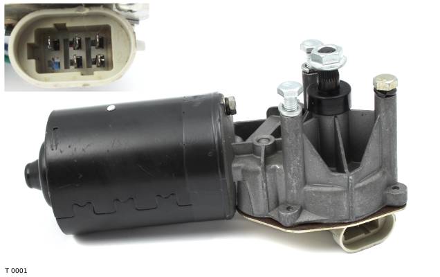 Moteur d’essuie-glace avant — Renault Mégane — jusqu’à 1999 — avant — T 0001 — vue 1