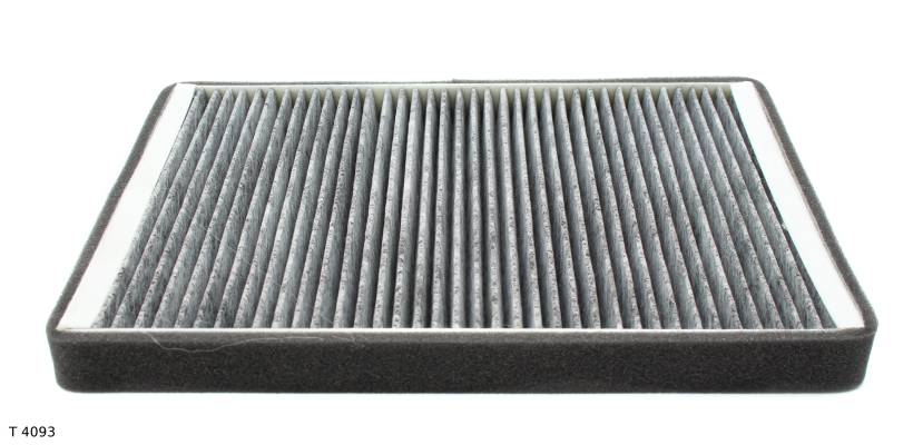 Filtre d’habitacle à charbon actif — Renault Mégane — à partir de 1998 — avec climatisation — sans cadre — charbon actif — T 4093 — vue 2