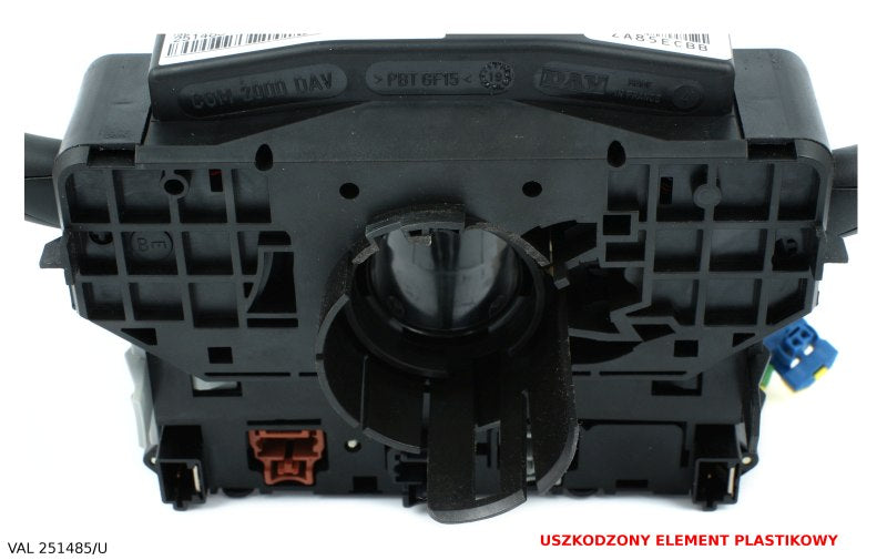 Bloc de commandes sous volant — Peugeot 307 — avec commande d’antibrouillards et d’ordinateur de bord — VAL 251485/U — vue 2