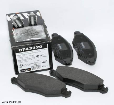Jeu de plaquettes de frein — Peugeot 206 — à partir de 2001 — avant — 1.1 à 1.9 — WOK P743320 — vue 1