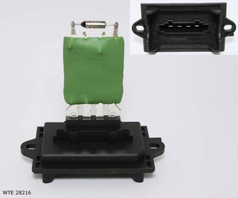 Résistance de pulseur d’air habitacle — Citroën C2 / C3 / Peugeot 1007 — climatisation manuelle — WTE 28216 — vue 2
