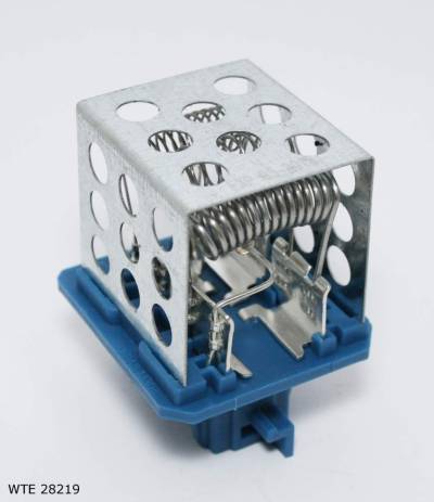 Résistance de pulseur d’air habitacle — Peugeot 206 — climatisation manuelle — bleu — WTE 28219 — vue 2
