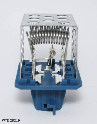 Résistance de pulseur d’air habitacle — Peugeot 206 — climatisation manuelle — bleu — WTE 28219 — vue 3