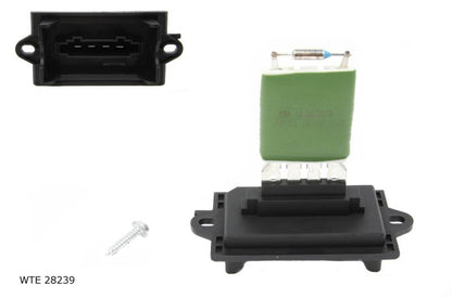 Résistance de pulseur d’air habitacle — Citroën C2 / C3 / Peugeot 1007 — sans climatisation — WTE 28239 — vue 1
