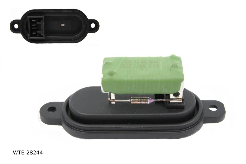 Résistance de pulseur d’air habitacle — Peugeot Boxer — 1994 à 2002 — 4 broches — dans le conduit — avec climatisation — WTE 28244 — vue 1
