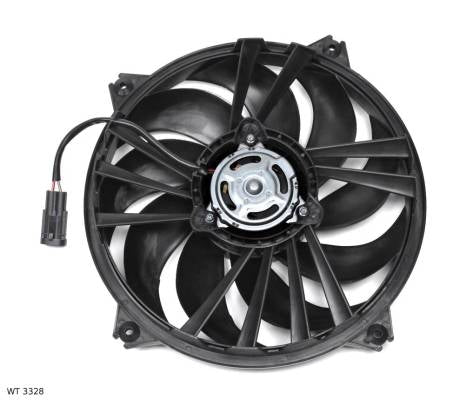 Ventilateur de refroidissement moteur — Peugeot 307 / Partner / Citroën C5 — 385 mm — ensemble — WT 3328 — vue 2