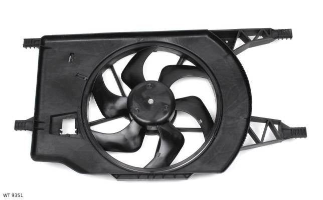 Ventilateur de refroidissement moteur — Renault Laguna — à partir de 2001 — avec carénage — WT 9351 — vue 1