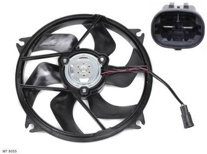 Ventilateur de refroidissement moteur — Peugeot 307 — à partir de 2000 — 2 vitesses — 6 pales — 400 W — WT 9355 — vue 2
