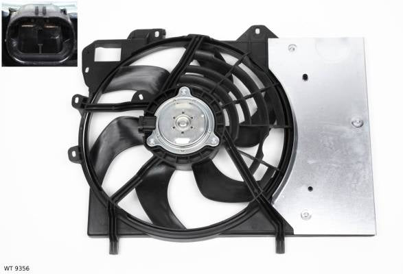 Ventilateur de refroidissement moteur — Citroën C2 / C3 — ensemble — WT 9356 — vue 2