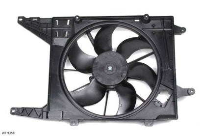 Ventilateur de refroidissement moteur — Renault Mégane jusqu’à 2002 / Scénic jusqu’à 2003 — avec carénage — WT 9358 — vue 1