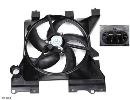 Ventilateur de refroidissement moteur — Citroën Xsara — à partir de 2000 — 1.6 / 1.8 — avec carénage — WT 9363 — vue 1