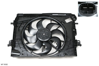 Ventilateur de refroidissement moteur — Renault Clio — à partir de 2012 — avec carénage — WT 9382 — vue 1