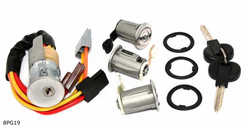 Kit de serrures avec antivol de direction pour Citroën Berlingo et Peugeot Partner jusqu’à 2001 — YSM 8PG19 — vue 1
