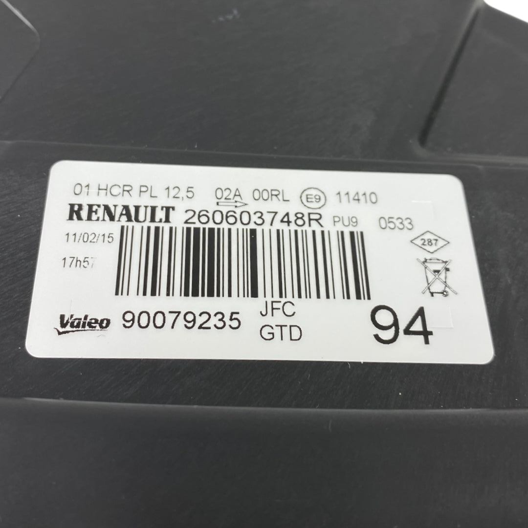 Pièce d'origine Phare avant gauche pour Renault Espace V 260603748R