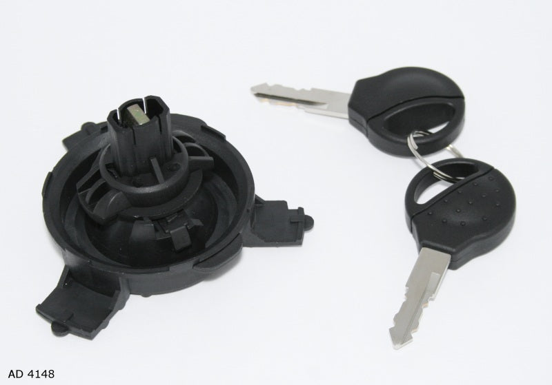 Bouchon de réservoir de carburant avec clés pour Peugeot 206, sous trappe plastique — AD 4148 — vue 2