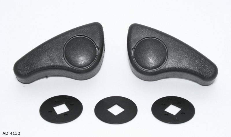Paire de poignées de réglage de sièges pour Renault Kangoo à partir de 1997 et Trafic à partir de 2001 — AD 4150 — vue 1