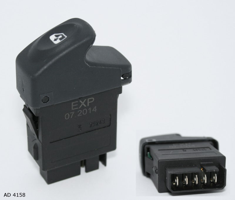 Interrupteur de lève-vitre pour Renault Mégane et Kangoo — 5 broches, version haute — AD 4158 — vue 1