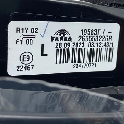 Pièce d'origine Feu arrière gauche sur hayon pour Renault Clio V 265553226R