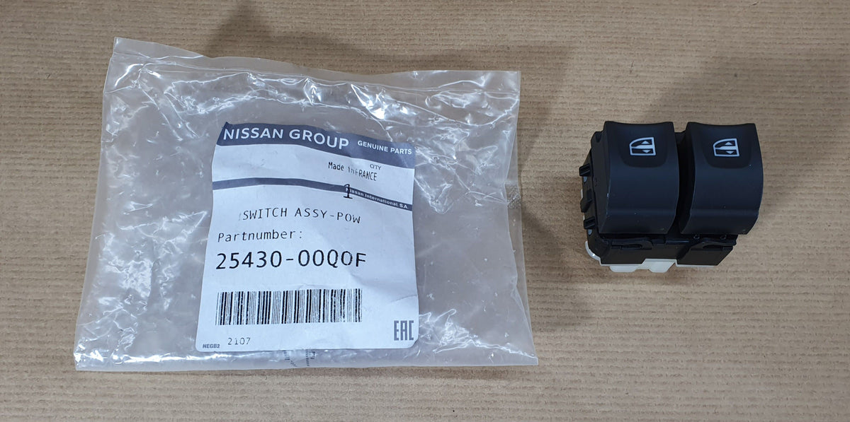 Commande de lève-vitres d’origine pour Renault Trafic III — 2543000Q0F — vue 1