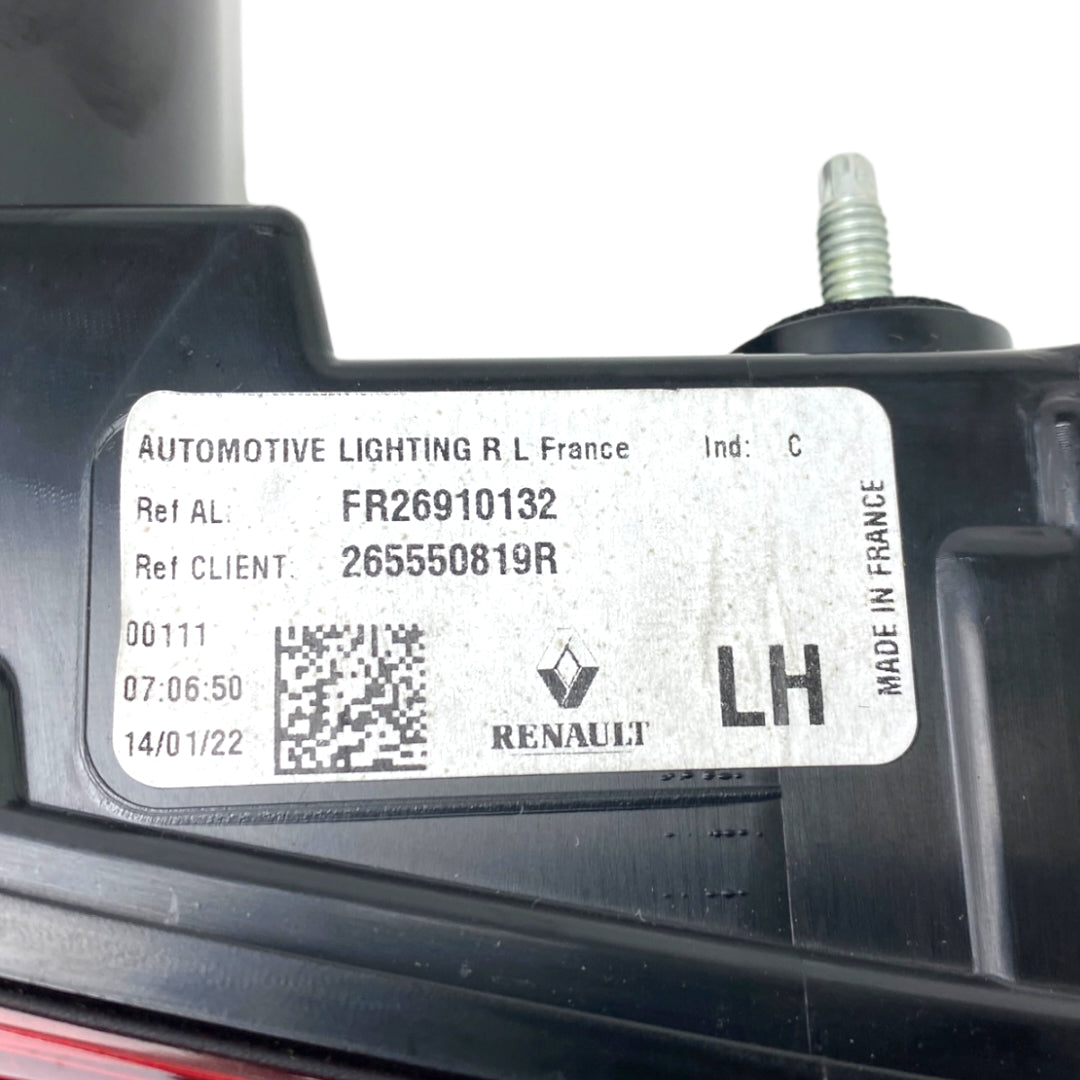 Pièce d'origine Feu arrière de hayon arrière gauche pour Renault Talisman Phase 2 Break 265550819R