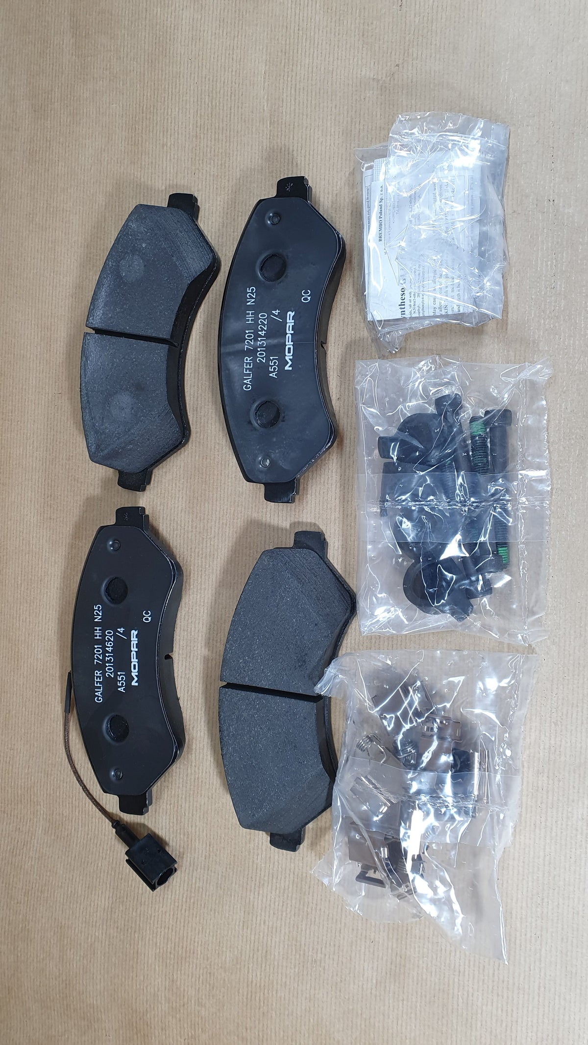 Plaquettes de frein avant pour Opel Movano-E — 1695238380 — vue 2