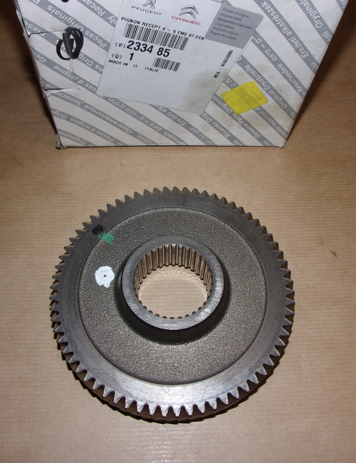 Pignon de quatrième et de sixième pour Citroën Jumper III — 2334.85 — vue 1
