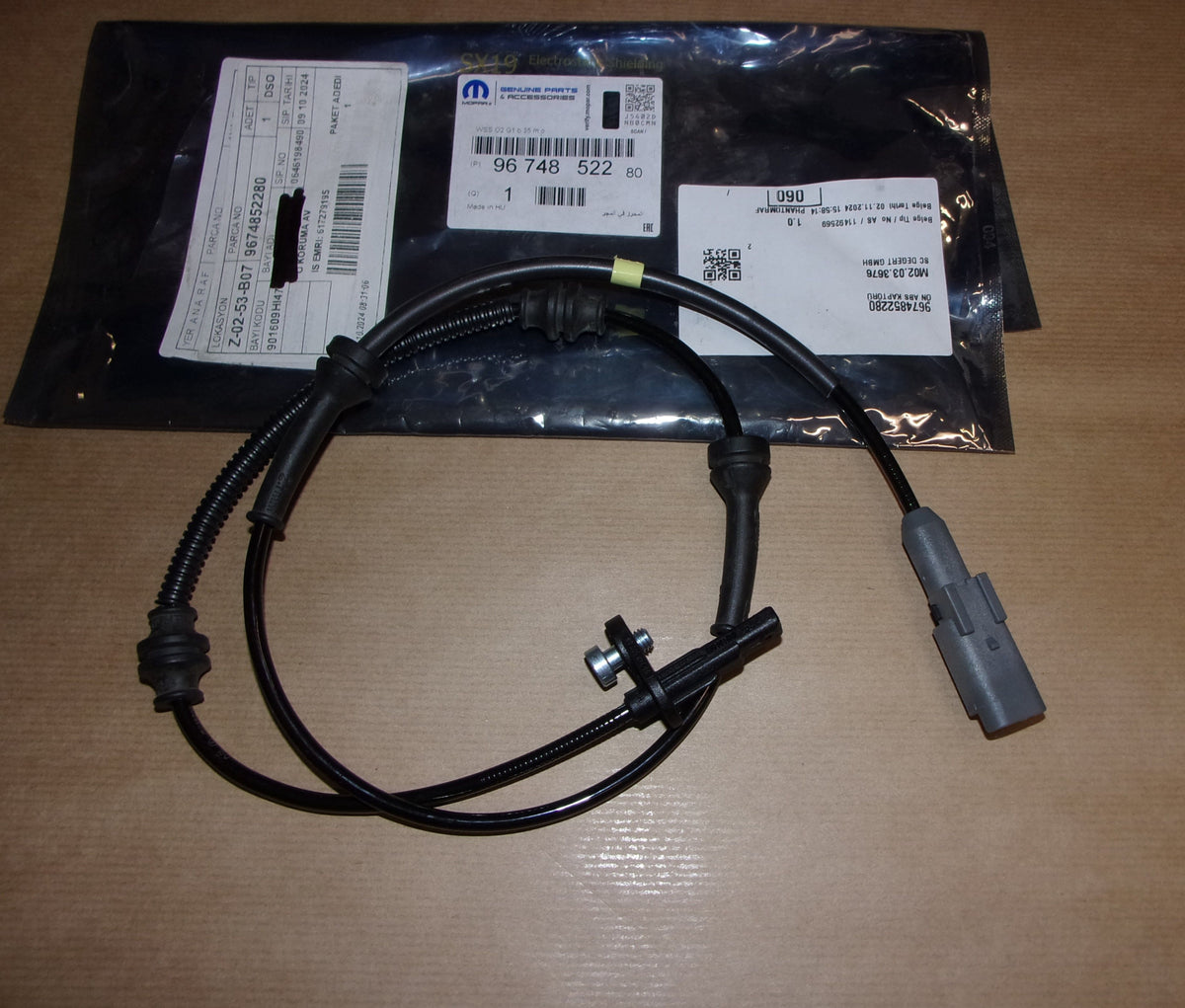 Capteur ABS avant pour Peugeot 308 II — 9674852280 — vue 1