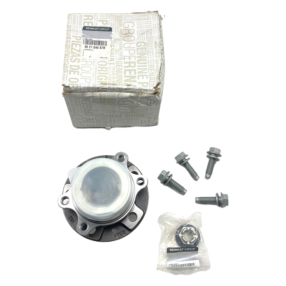 Pièce d'origine Moyeu de roue avec roulement avant pour Renault Laguna III 402104687R