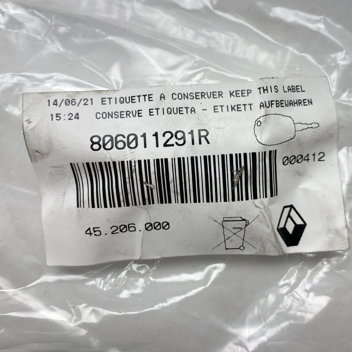Pièce d'origine Neiman de contact pour Renault 806011291R