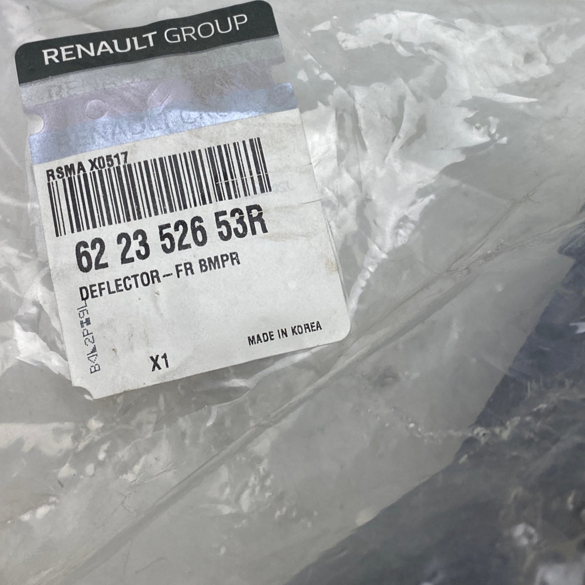 Pièce d'origine Protection inférieure de pare-chocs pour Renault Koleos II 622352653R