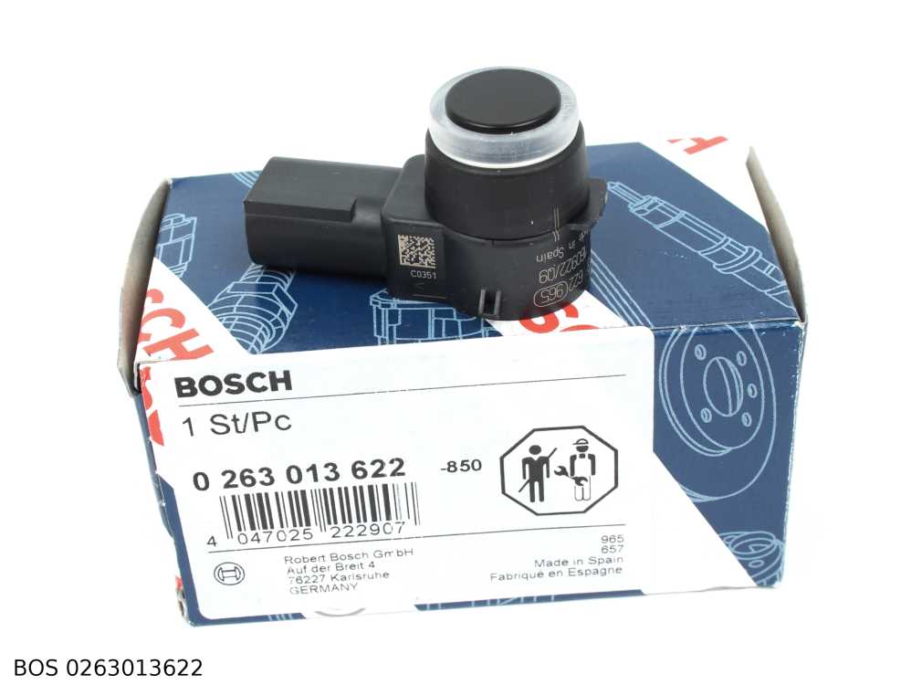 Capteur de stationnement Bosch avant / arrière pour Citroën C5 à partir de 2004 — BOS 0263013622 — vue 1