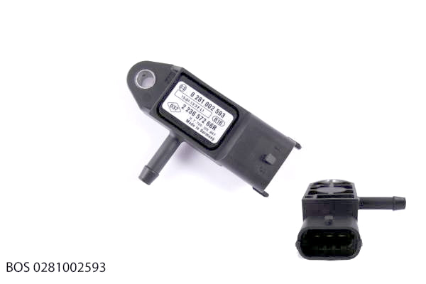 Capteur de pression d’admission Bosch pour Renault Clio / Trafic 1.5 / 1.9 dCi — BOS 0281002593 — vue 1