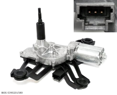 Moteur d’essuie-glace arrière Bosch pour Peugeot Partner avec hayon — BOS 0390201580 — vue 1