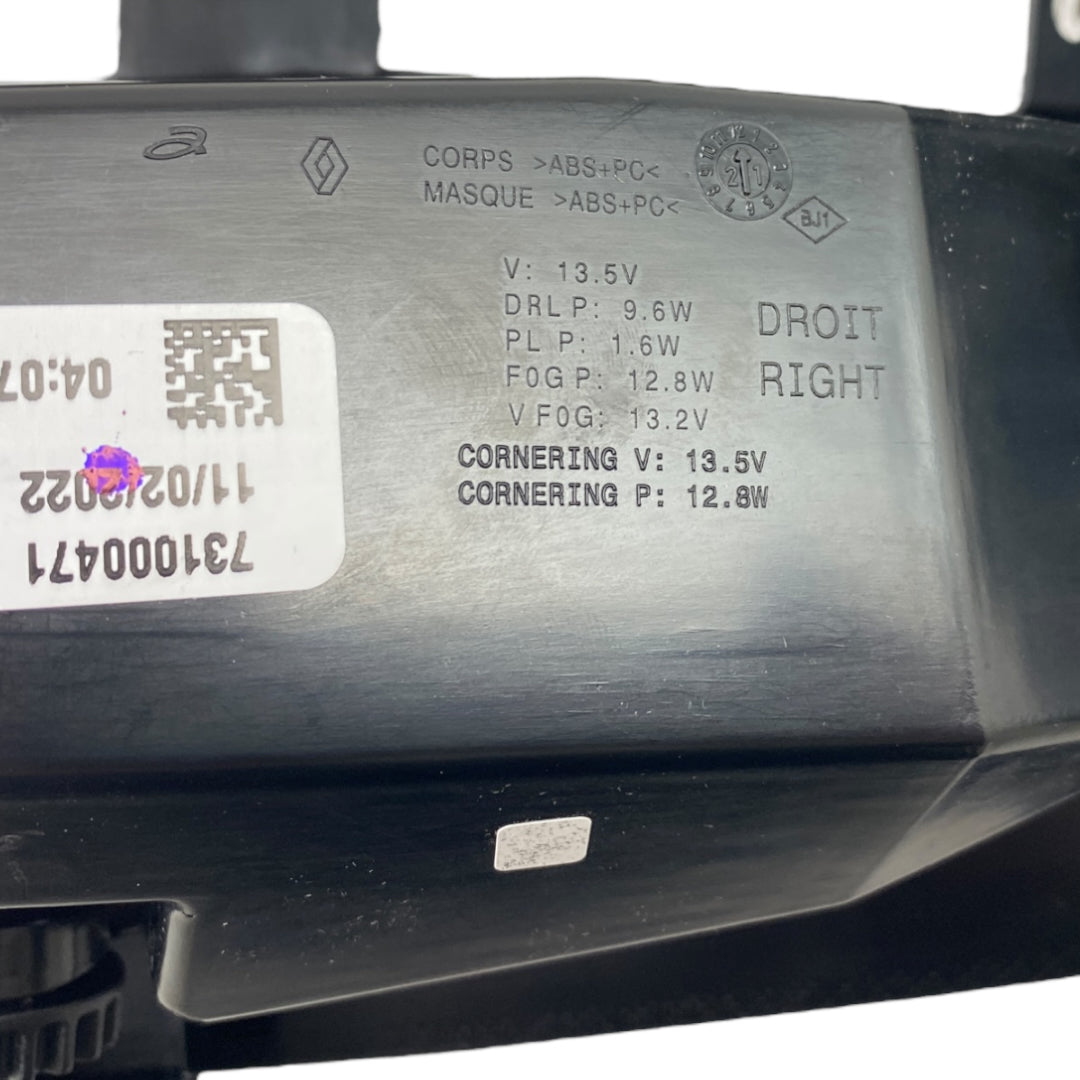 Pièce d'origine Feu de jour LED droit pour Renault Captur I 266006538R