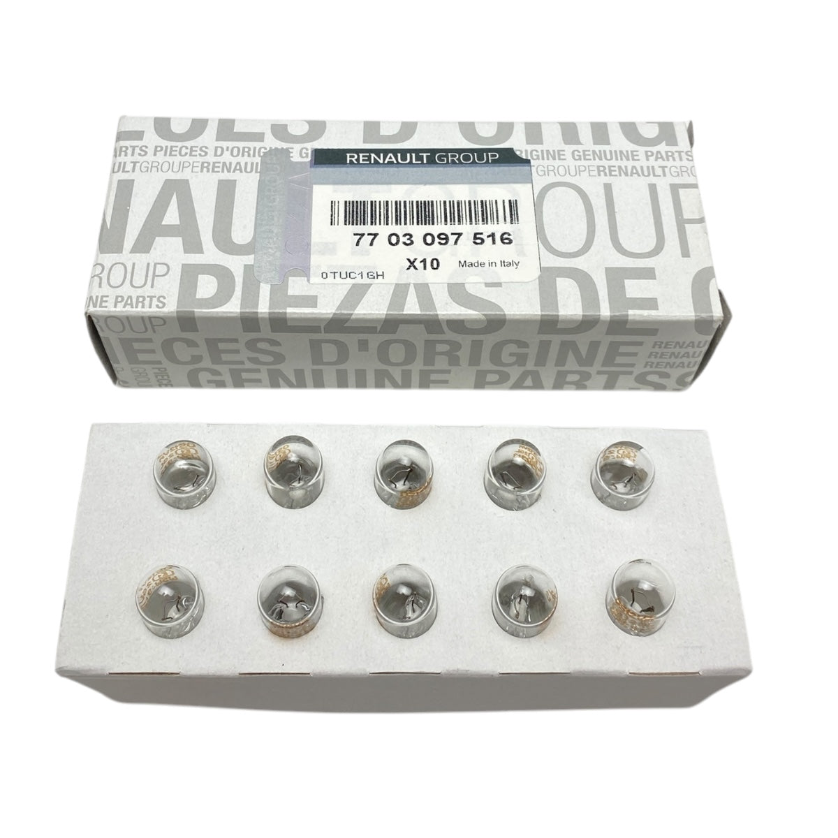 Kit ampoules neuf d'origine Renault 10 x 12V W5W W 5 W