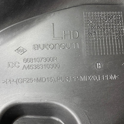 Pièce d'origine Baie de pare-brise inférieure pour Renault Twingo III Smart 668107300R