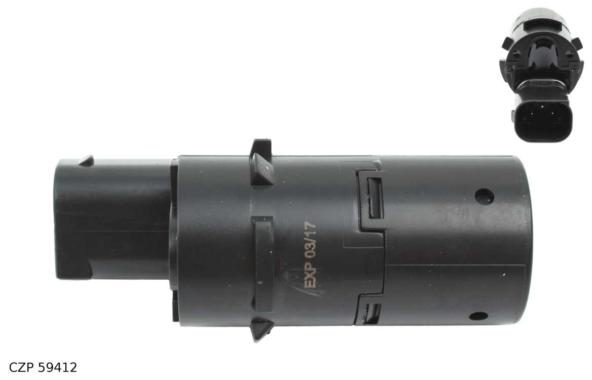 Capteur de stationnement arrière pour Renault Laguna à partir de 2001 — connecteur droit rond — CZP 59412 — vue 1