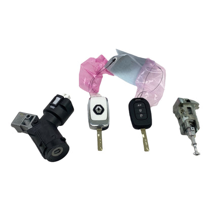 Pièce d'origine Barillet de contact avec jeu de serrures et 2 clés pour Renault Clio V Scenic IV 806010593R