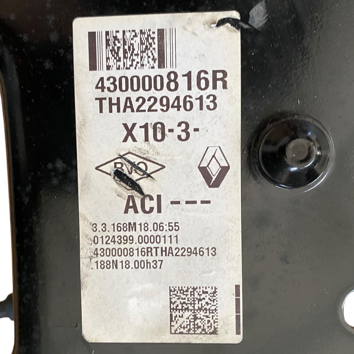 Pièce d'origine train arrière pour Renault Zoe Z.E 430000816R.