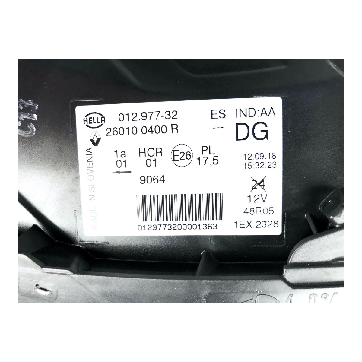 Pièce d'origine Phare avant droit Full LED pour Renault Captur phase 2 260100382R.