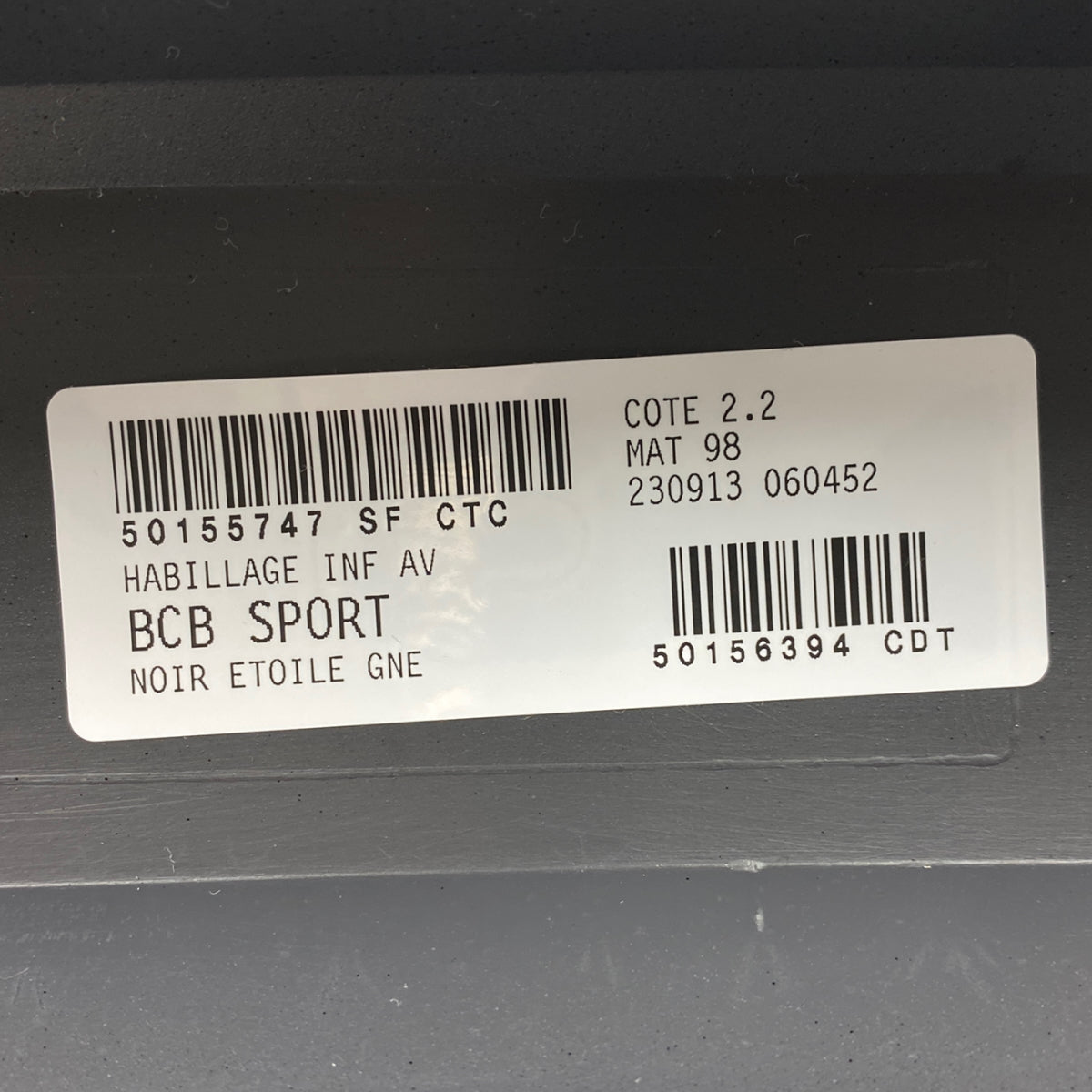 Pièce d'origine Spoiler de pare-chocs avant pour Renault Megane E-Tech EV 620843271R