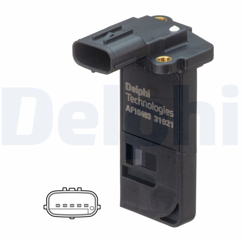 Débitmètre de masse d'air — Delphi AF10493-12B1