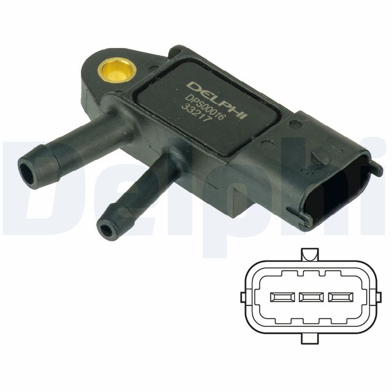 Capteur de pression des gaz d’échappement — Delphi DPS00016