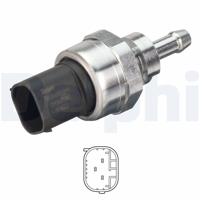 Capteur de pression des gaz d’échappement — Delphi DPS00030-12B1
