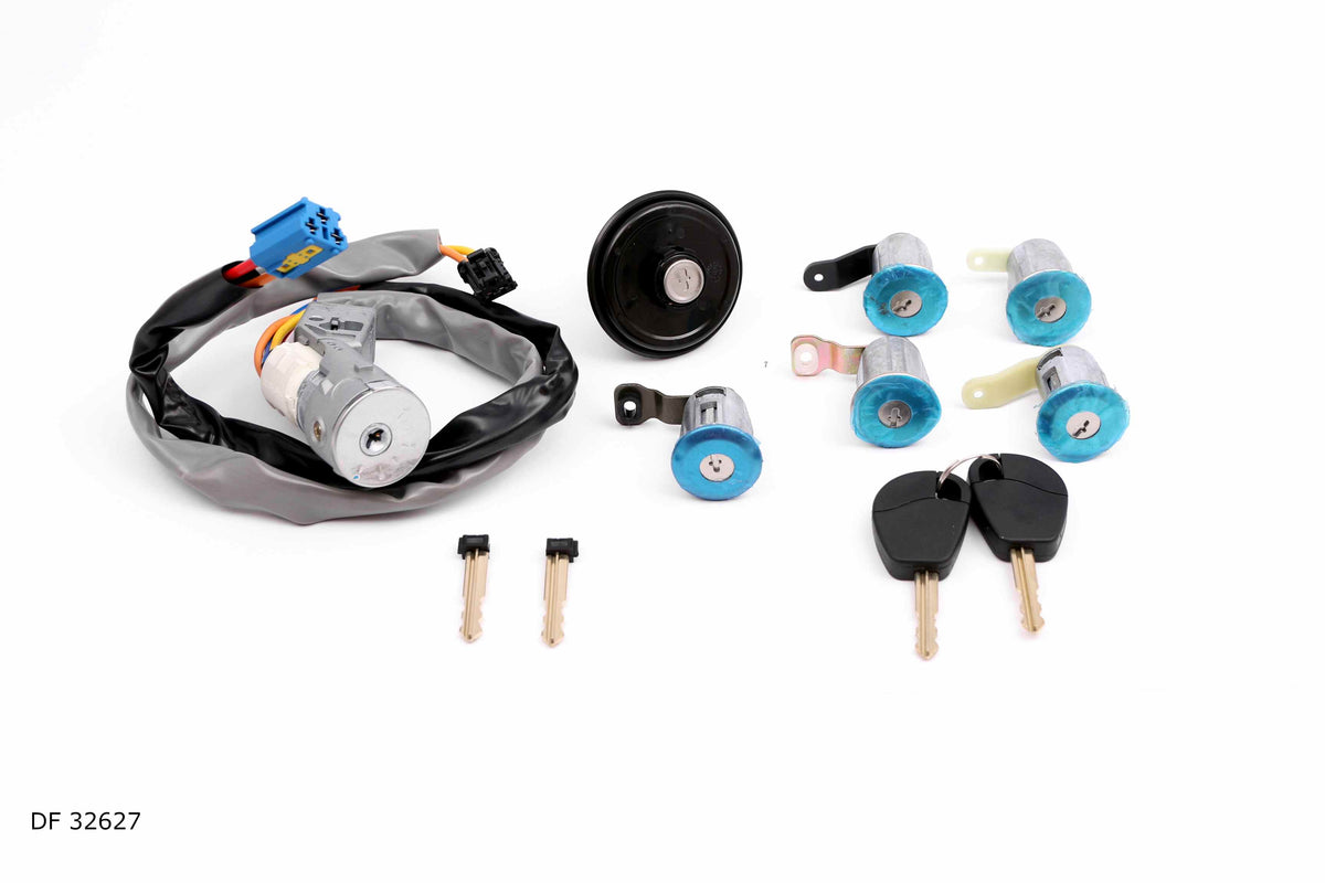 Jeu de barillets de serrure de porte pour Citroën Berlingo et Peugeot Partner de 2002 à 2008 — DF 32627 — vue 1